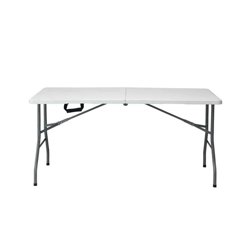 Heavy-Duty Granite White Plastic BI-Folding Table TBCEXP 621507021