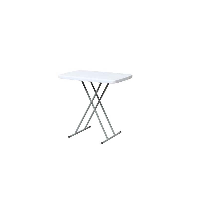 Heavy-Duty Granite White Plastic Folding Table TBCEXP 60775011