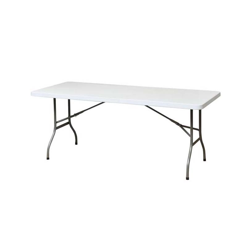 Table Pliante 183 cm Rectangulaire Blanche