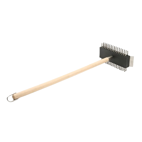 Pizza Oven  Broiler Brush with Scraper TBCEXP