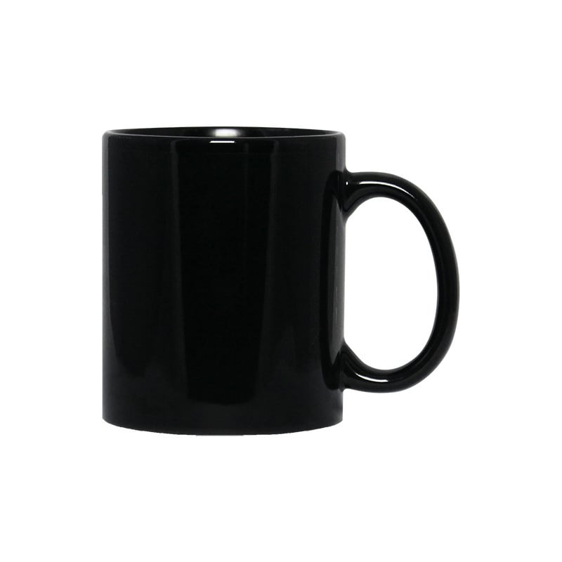 Black C-Handle Stoneware Mug TBCEXP