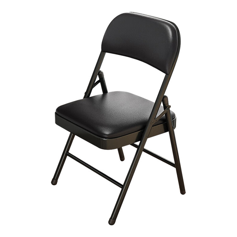 Black Folding Chair with Padded Seat 70794511