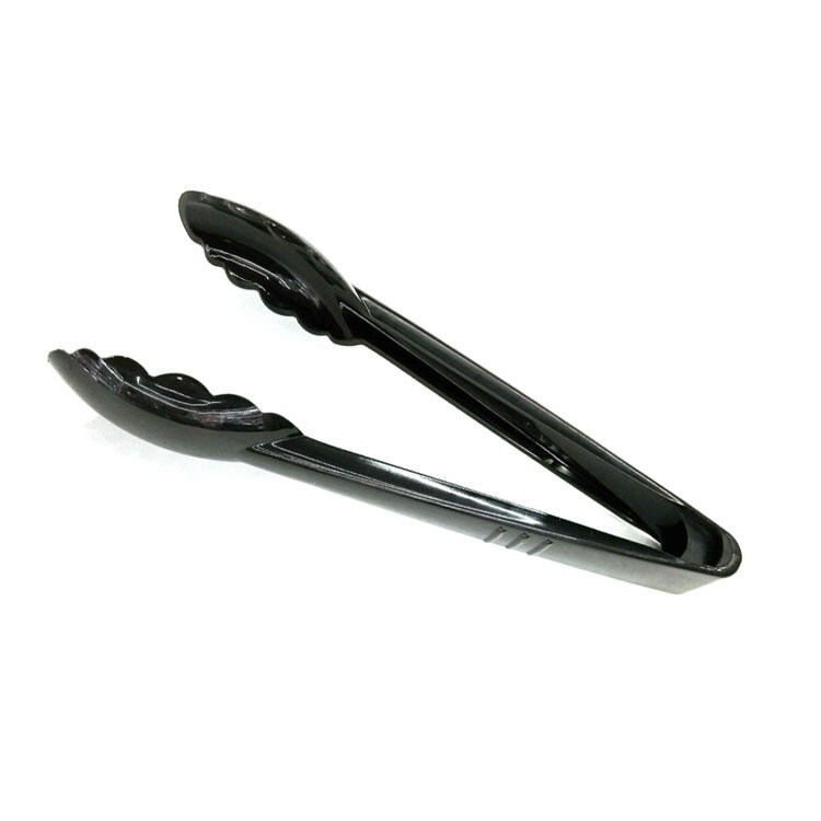 Black Polycarbonate Scallop Grip Tongs TBCEXP