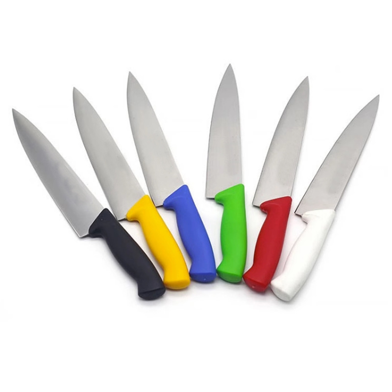 Chef Knife with White Handle TBCEXP