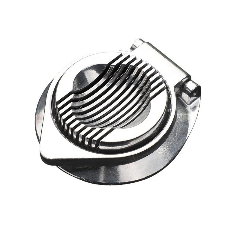 Round Aluminum Hinged Two-Way Egg Slicer with Stainless Steel Wires TBCEXP