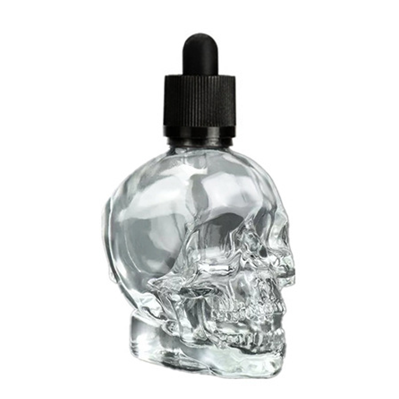 1.7 oz. Glass Skull Bitters Bottle TBCEXP