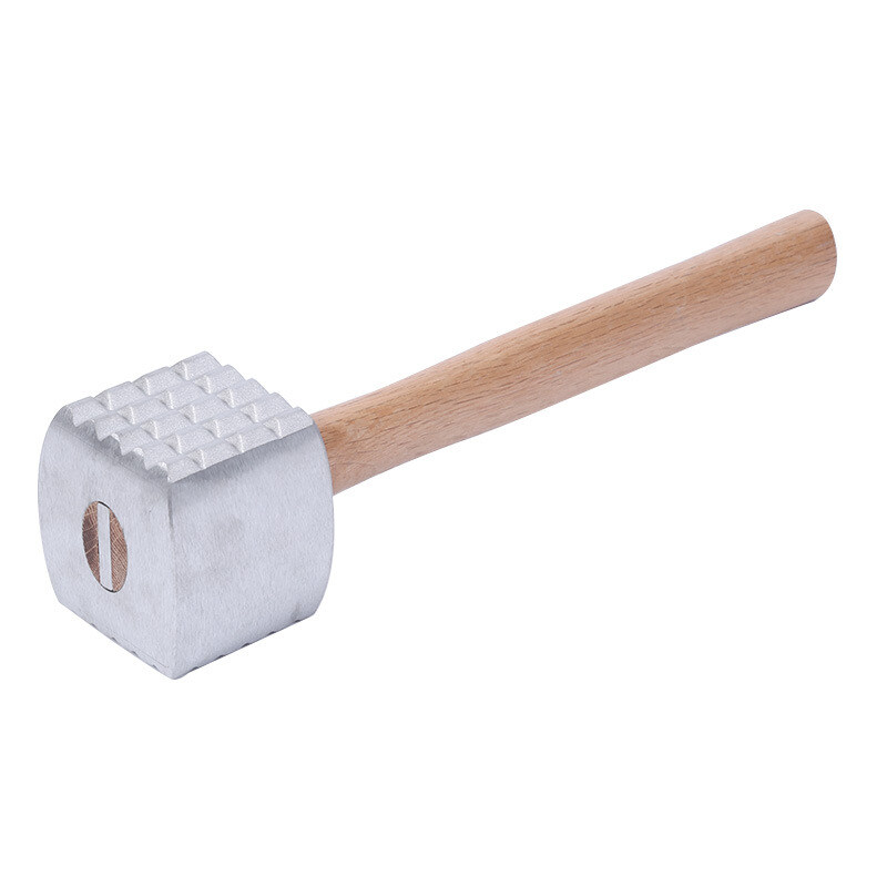 Aluminum Meat Tenderizer with Wood Handle TBCEXP